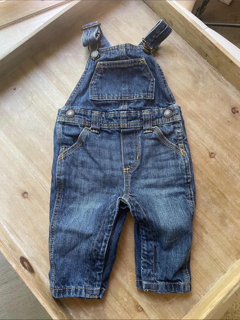 Old Navy Dark Blue Denim Kids Overalls
